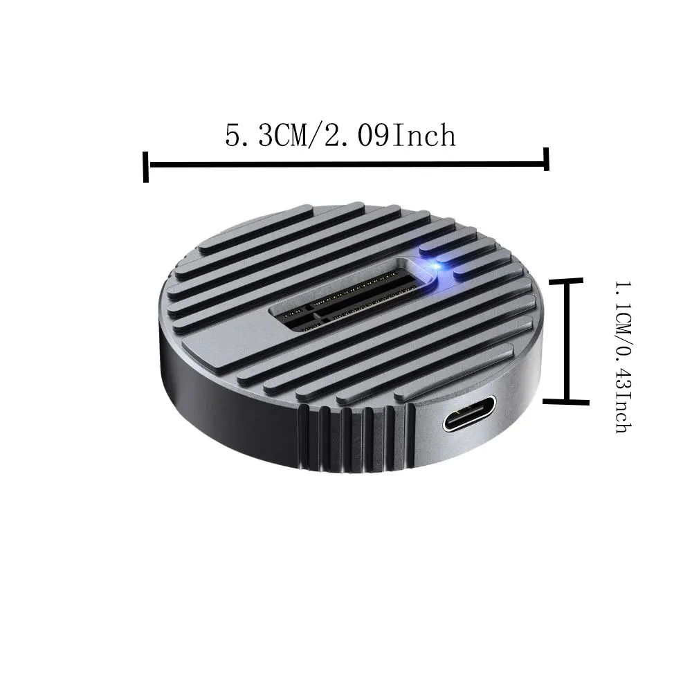 TISHRIC 10Gbps M2 NVME NGFF SSD Docking Station M.2 NVME Sata Dual Protocol Hard Disk Docking Station For 2230 2242 2260 2280