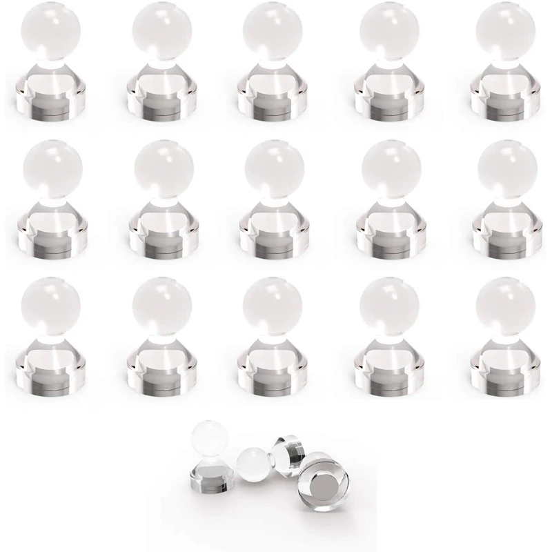 2024 New Push Pin Magnets for Magnetic Whiteboards Colorful/Transparent Supplies