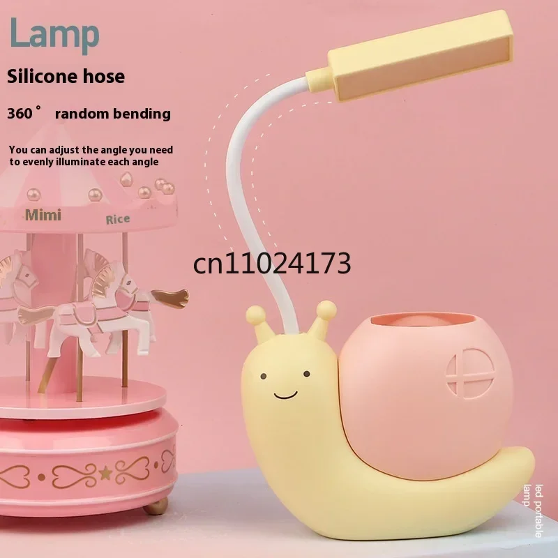 الكرتون الإبداعية التعلم لمبة مكتب Led قابلة للشحن العناية بالعين لمبة مكتب رياض الأطفال هدية صغيرة غرفة نوم المنزلية