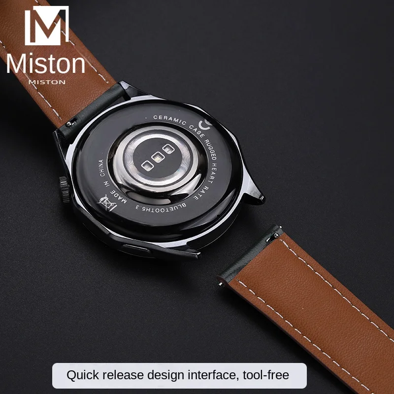 สายหนังลายสก๊อตประดับเพชรขั้นสูง20/22มม. GT4 watch3/4Pro Xiaomi1/2/สี Samsung S3/Galaxy Garmin