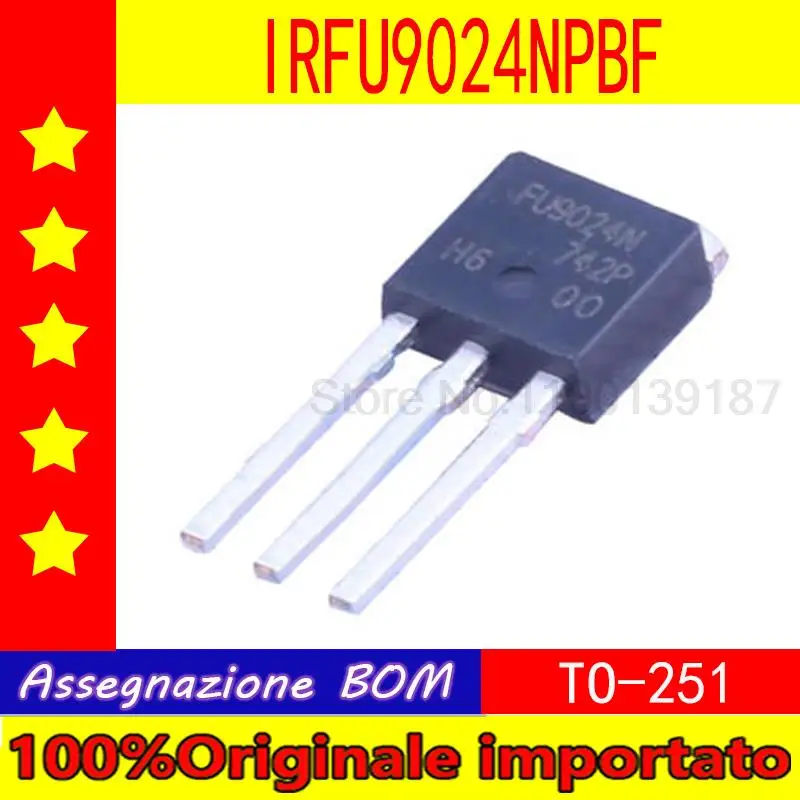 

50pcs/lot IRFU9024N FU9024N IRFU9024NPBF TO-251 P trench MOS triode 55V 11A