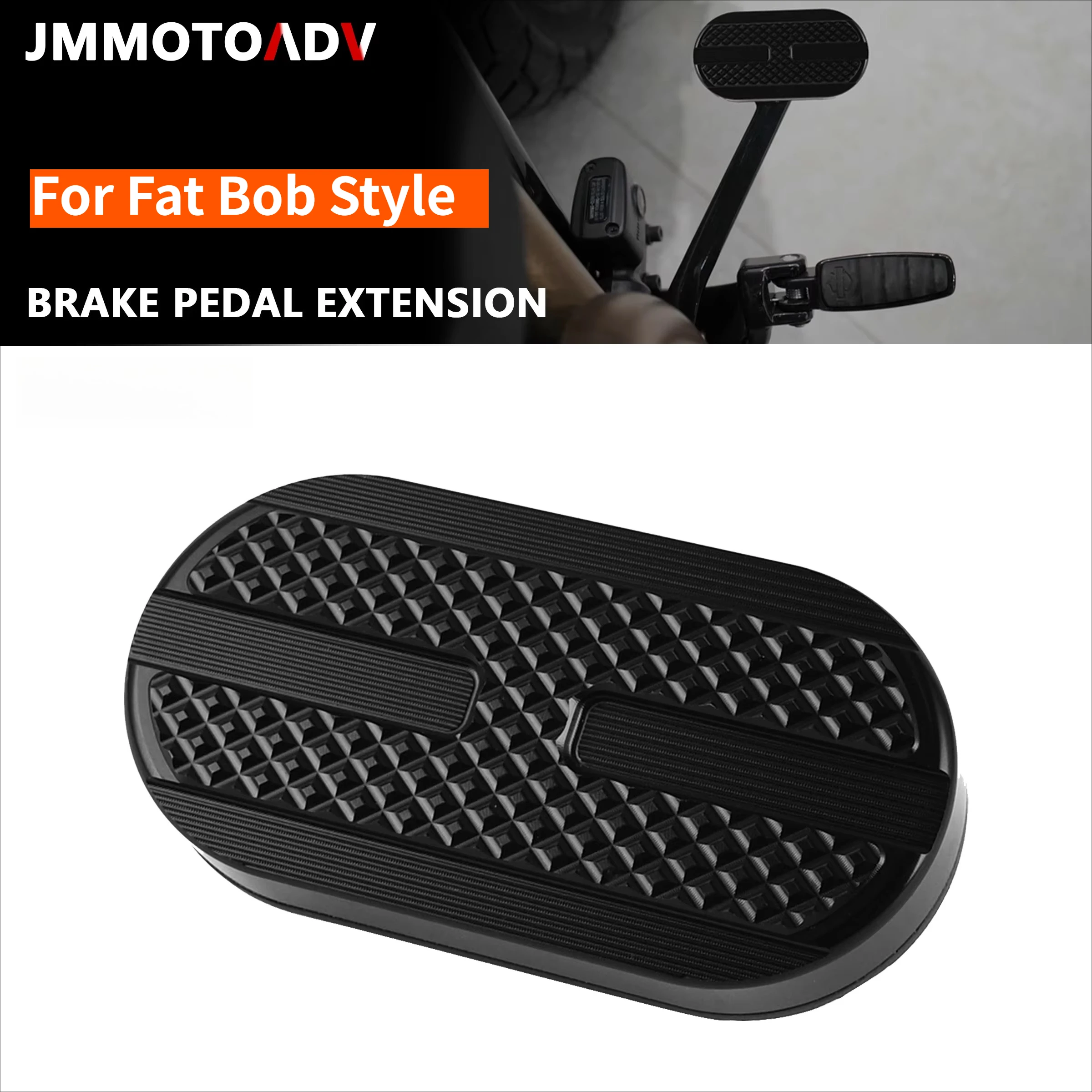 Motorcycle Anti Slip Brake Pedal Extender For Fat Bob Style Rustproof Enlarged Foot Pedal Replacement Modification Accessories