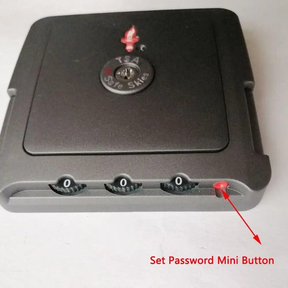 Durable TSA 3 Digit Combination Lock Security Tool Lock Catch Suitcase Luggage Coded Lock Padlock Customs Password Lock Travel