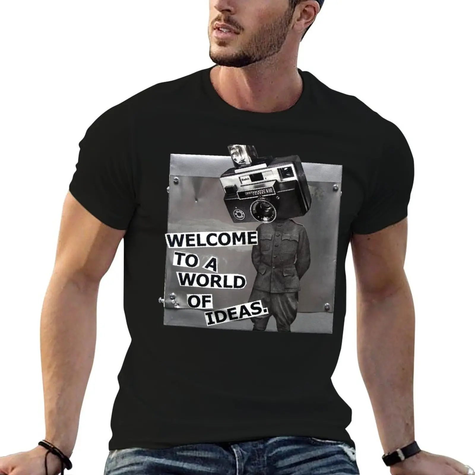 Welcome to a World of Ideas T-Shirt oversizeds luxury designer shirts men