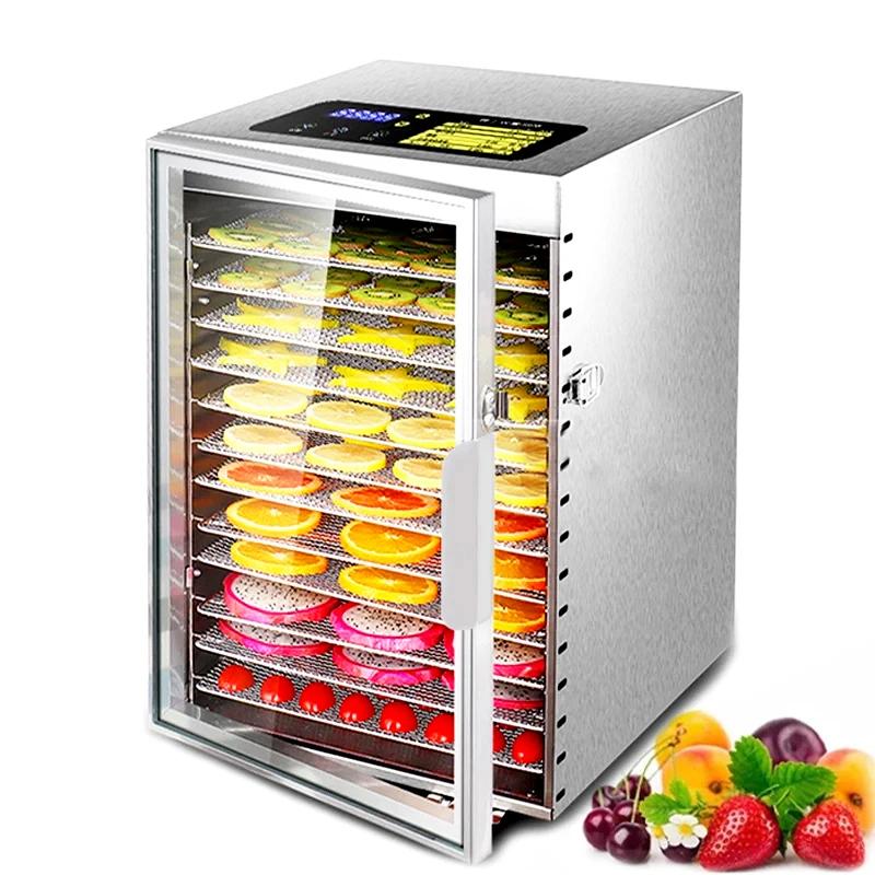 12-layer Food Dehydration Dryer Fruit Dryer Commercial Vegetables Dried Meat Pet Snacks Air Dryer Food Dried Fruit Machine