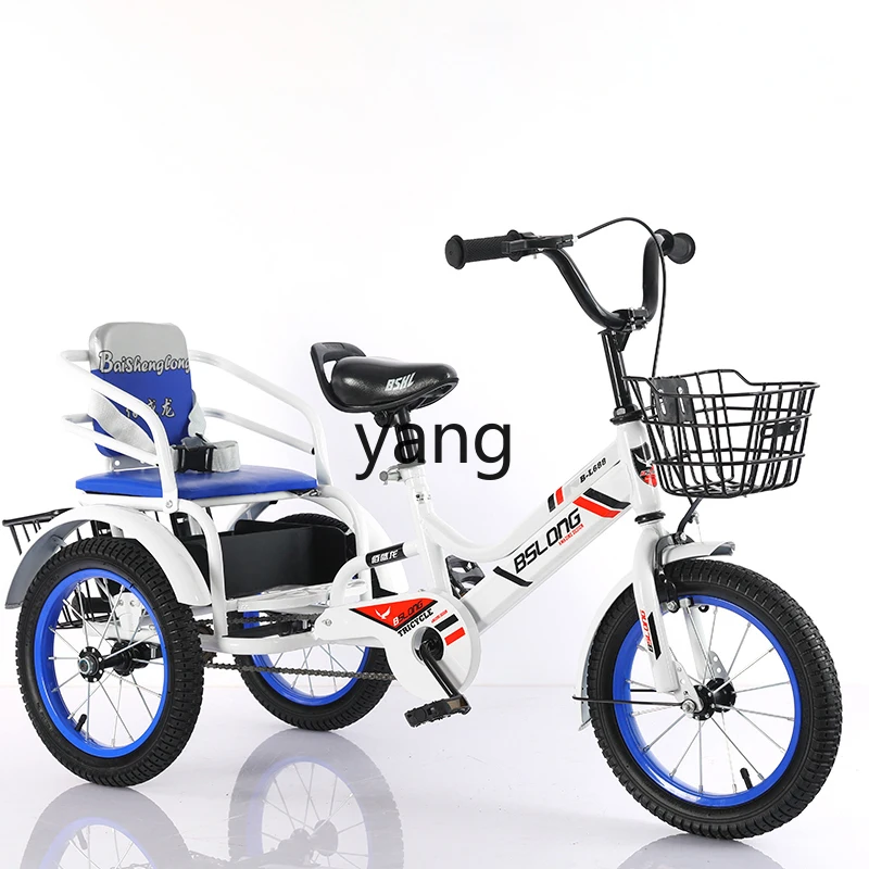 CX-Tricycle pour enfants, vélo double avec personnes, enfant, bébé avec pédale arrière E27, jouet