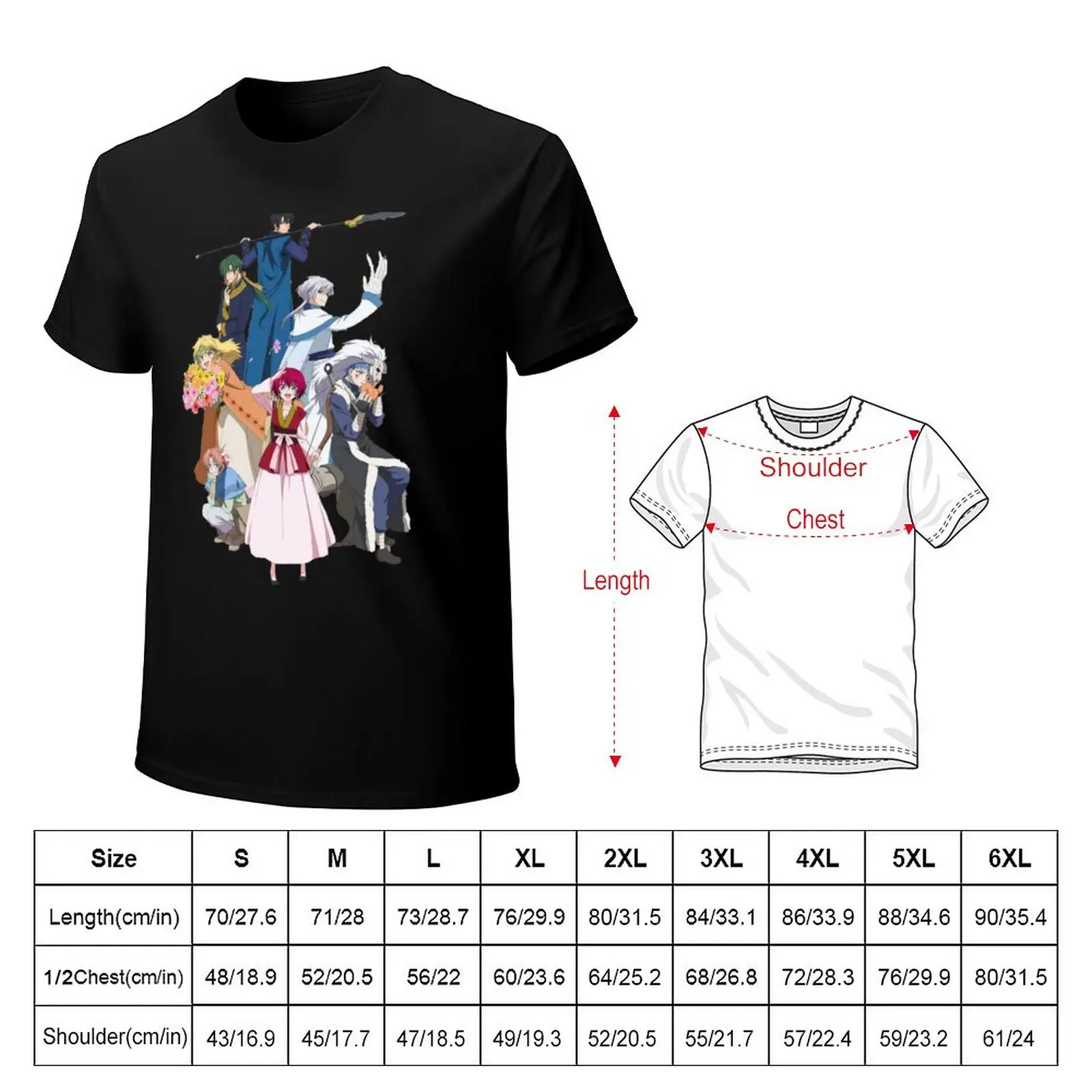 Yona of the Dawn akatsuki no yona Anime T-Shirt for a boy tees animal prinfor boys big and tall t shirts for men