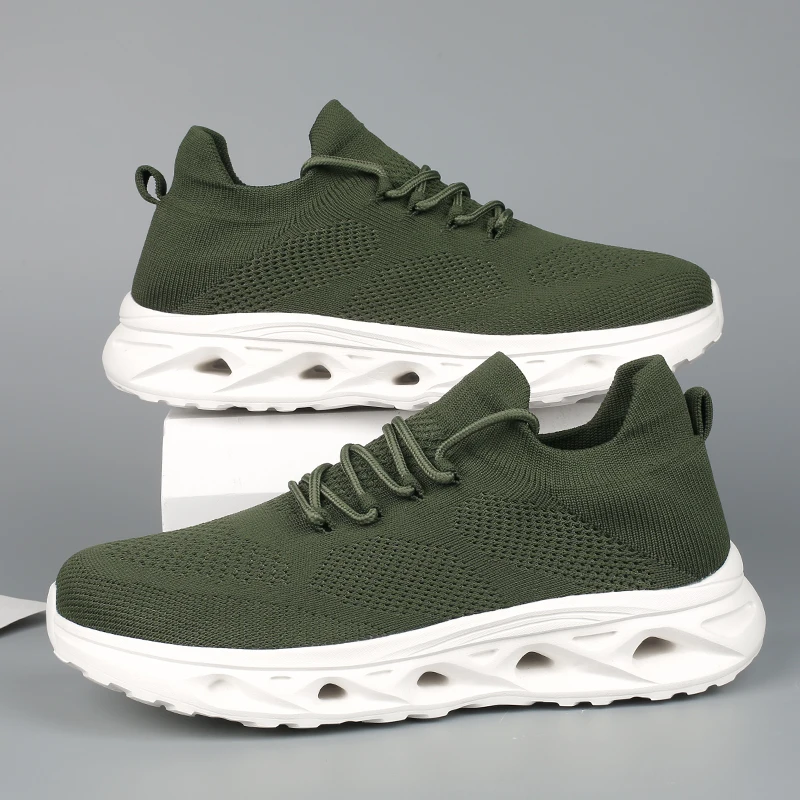 

Men's Footwear Collection: Breathable Sneakers, Luxury Trainers, Casual Loafers, and Running Shoes.