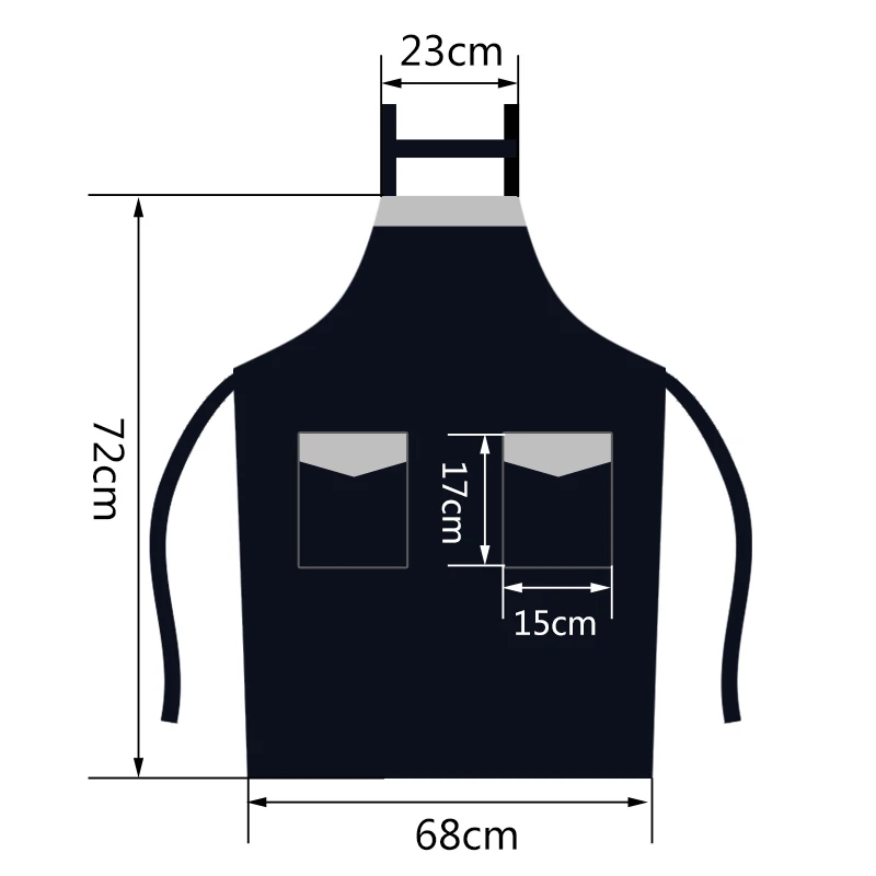 

Unisex Customizable Company Logo Kitchen Apron Chef Workwear for Grill Restaurant Bar Shop Cafes Beauty Nail Studios Uniform