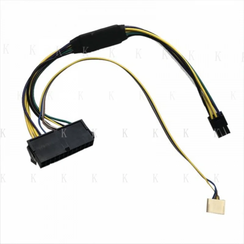 C    1PCS DC Power Jack Charging Port Cable for HP G1 Z220 Z230 Z240 24-Pin to 6-Pin