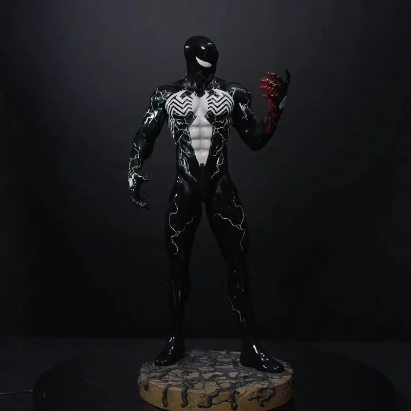 50cm os vingadores figura veneno homem-aranha simbiose anime coleção modelo resina ornamento de mesa presentes do feriado crianças brinquedos