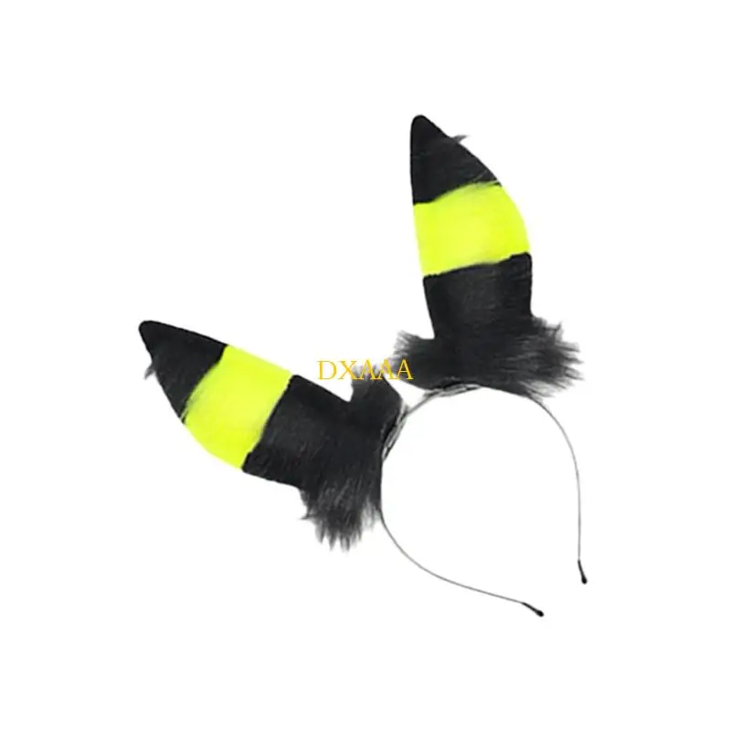DXAA 1PC Animal Foxes Wolf Cats Oreilles Bande Bande Faux FORTES FOXES TAIL