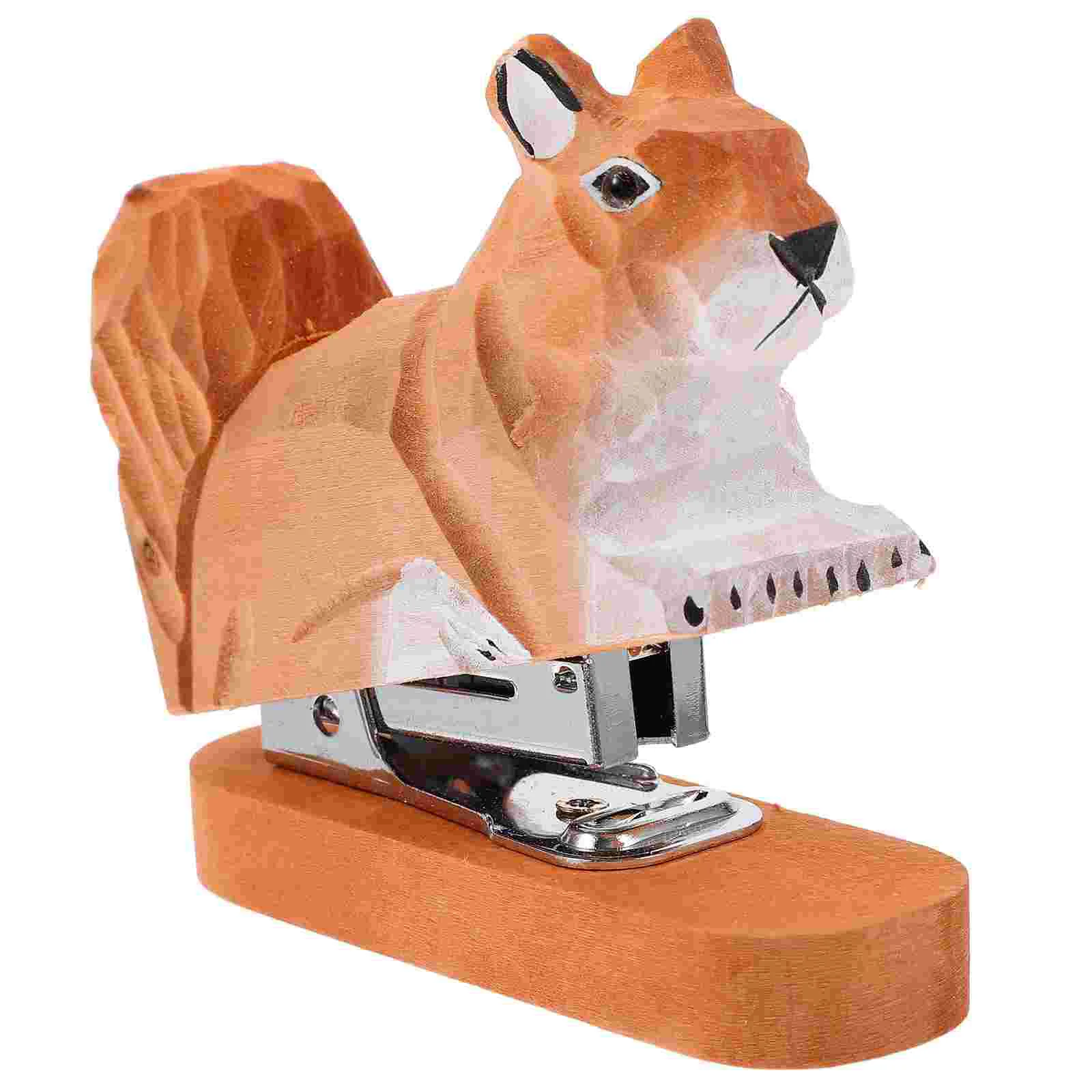 

Wooden Animal Stapler Funny Stapler Office Stapler Creative Stapler Paper Stapling Tool desktop stapler