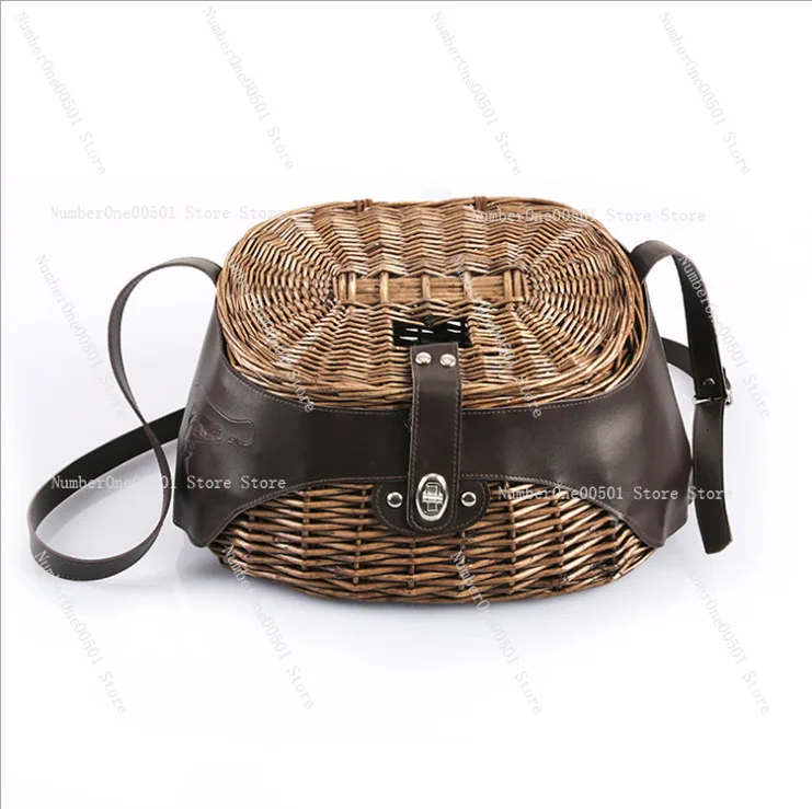 

Корзина для рыбы из ротанга, деревянное ведро для рыбалки