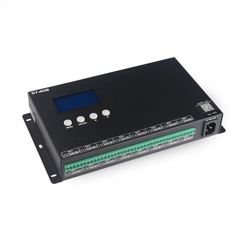 K-SY-408 8CH programmable Pixel light controller, cascade SPI controller, 1024 pixel x8CH x N, LEDplayer 3 software