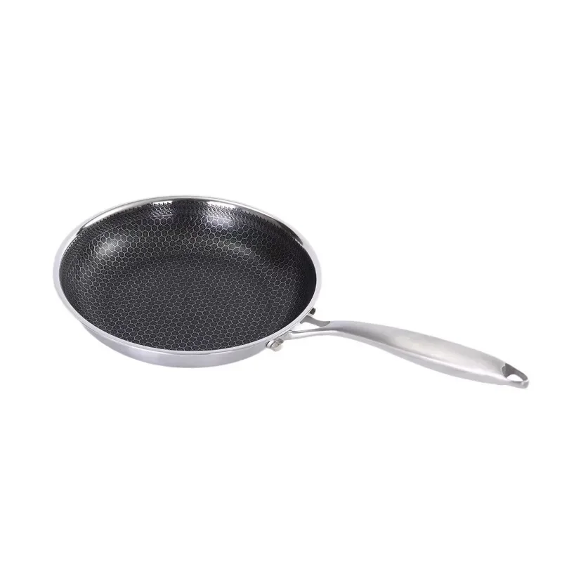 Stainless steel non-stick frying pan Chinese pan Kitchenware Induction cooker Compatible metal