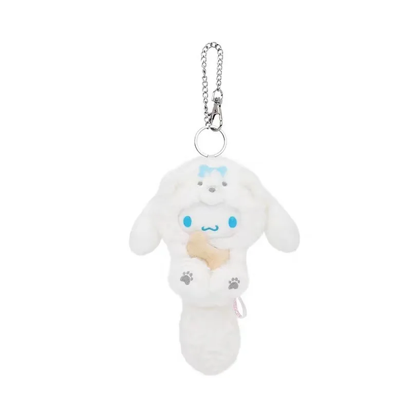 Kawaii Sanrio Kuromi Hello Kitty jouets en peluche porte-clés dessin animé cannelle sac à dos pendentif poupée fille garçon anniversaire cadeaux créatifs