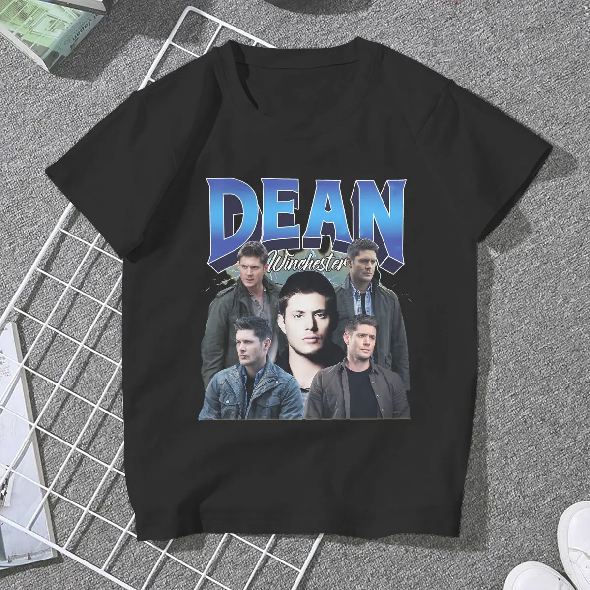 Dean Winchester Quotes Vintage Retro Women Clothing Supernatural TV Graphic Female Tshirts Vintage Gothic Loose Tops Tee