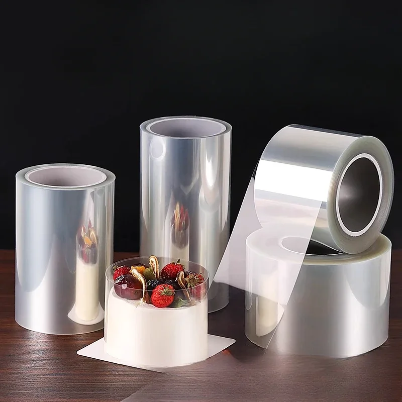 6/7/8/10/12/14/16CM Cake Collar Transparent Mousse Roll DIY Acetate Sheet Surrounding Edge Clear Cake Strip for Baking Decorate