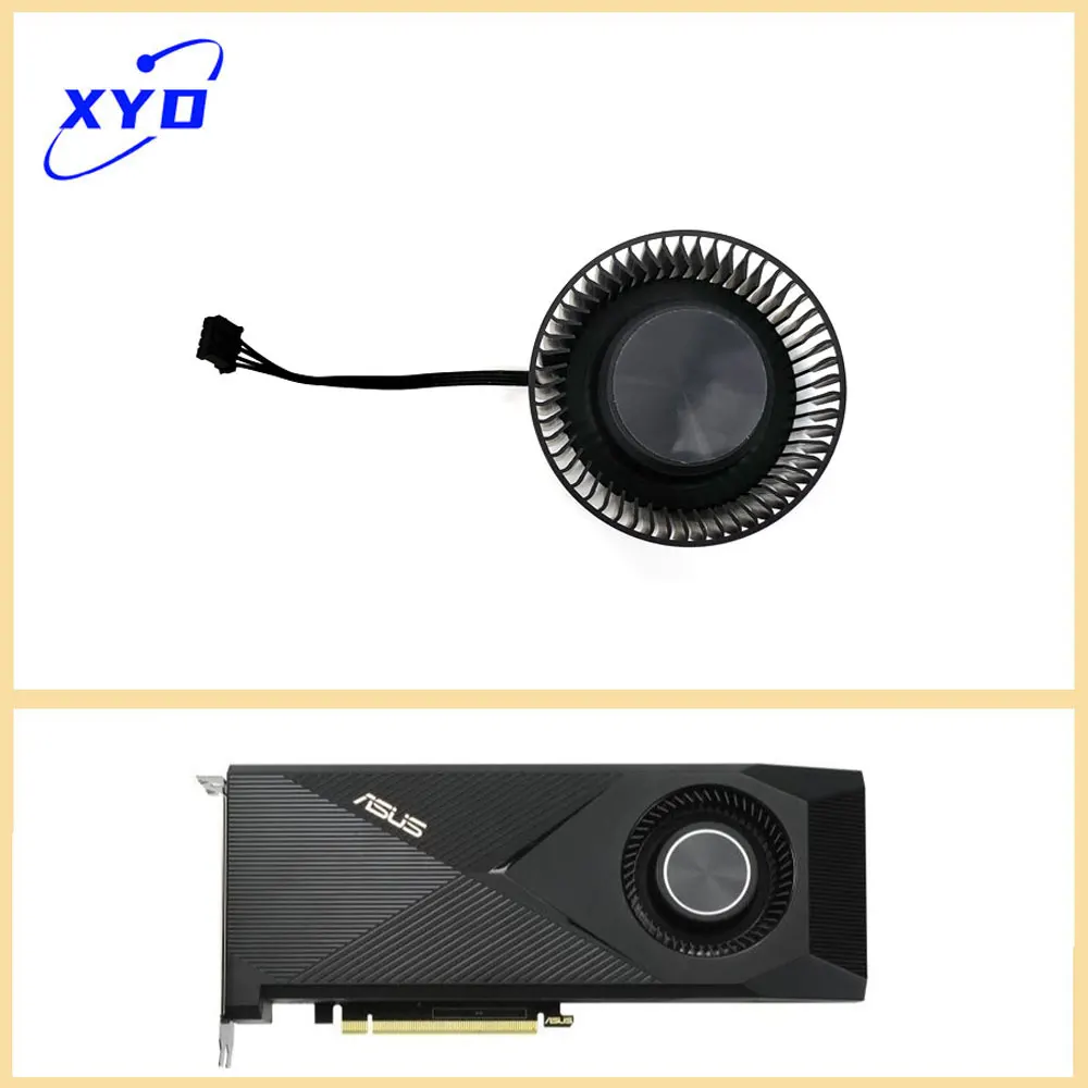 New 78mm 4pin PLB07525B12HH CF7525U12D GPU fan for ASUS RTX 3070 Ti 3080 3090 TURBO graphics card cooling fan