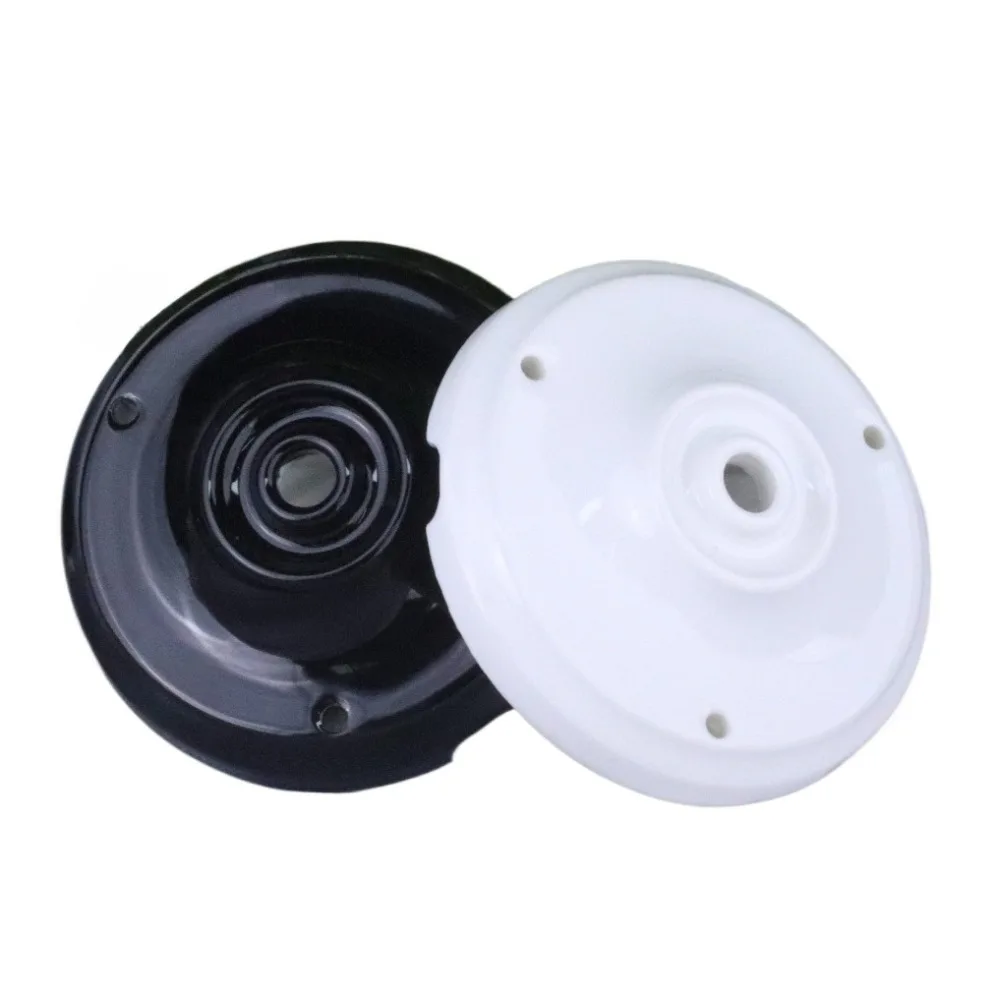 JOYINLED Ceramic Lamp Cap Ceiling Canopy DIY Decorative Ceramic Hanging Light Assembly Porcelain Lamp Base for Pendant Lamp