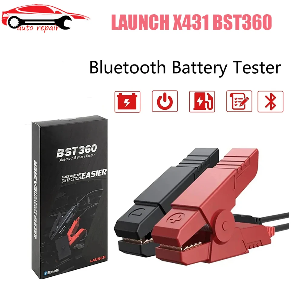 

LAUNCH X431 BST360 Car Battery Tester Clip Analyzer 12V Voltage Battery Charging automotive scanner for X431 PROS V Bluetooth