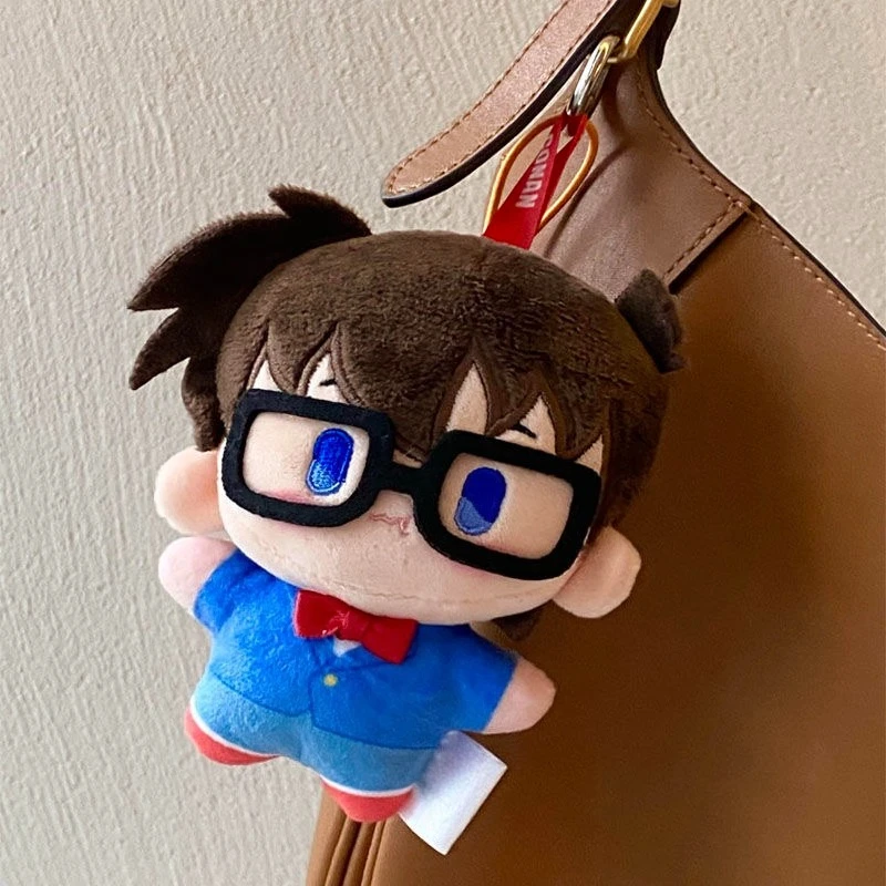 

12 см детектив Конан плюшевые брелки игрушки мультфильм мягкий брелок аниме периферийные устройства милые плюшевые украшения декоративные куклы