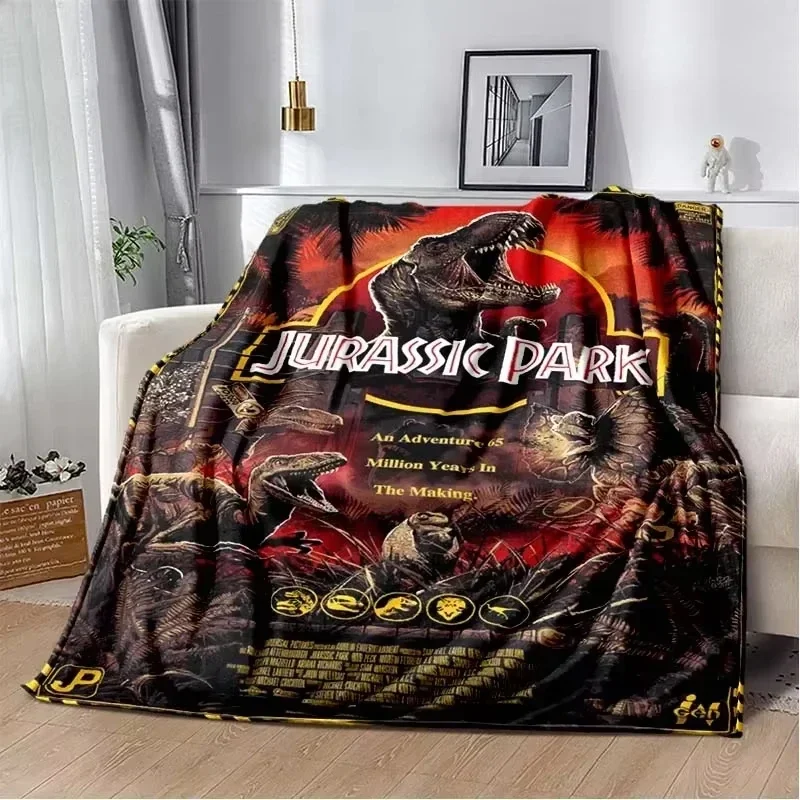 ثلاثية الأبعاد الكرتون الحديقة الجوراسية ديناصور دينو لينة الفانيلا البطانيات ، رمي بطانية بطانية مريحة للنزهة سرير غرفة نوم المنزل الاطفال