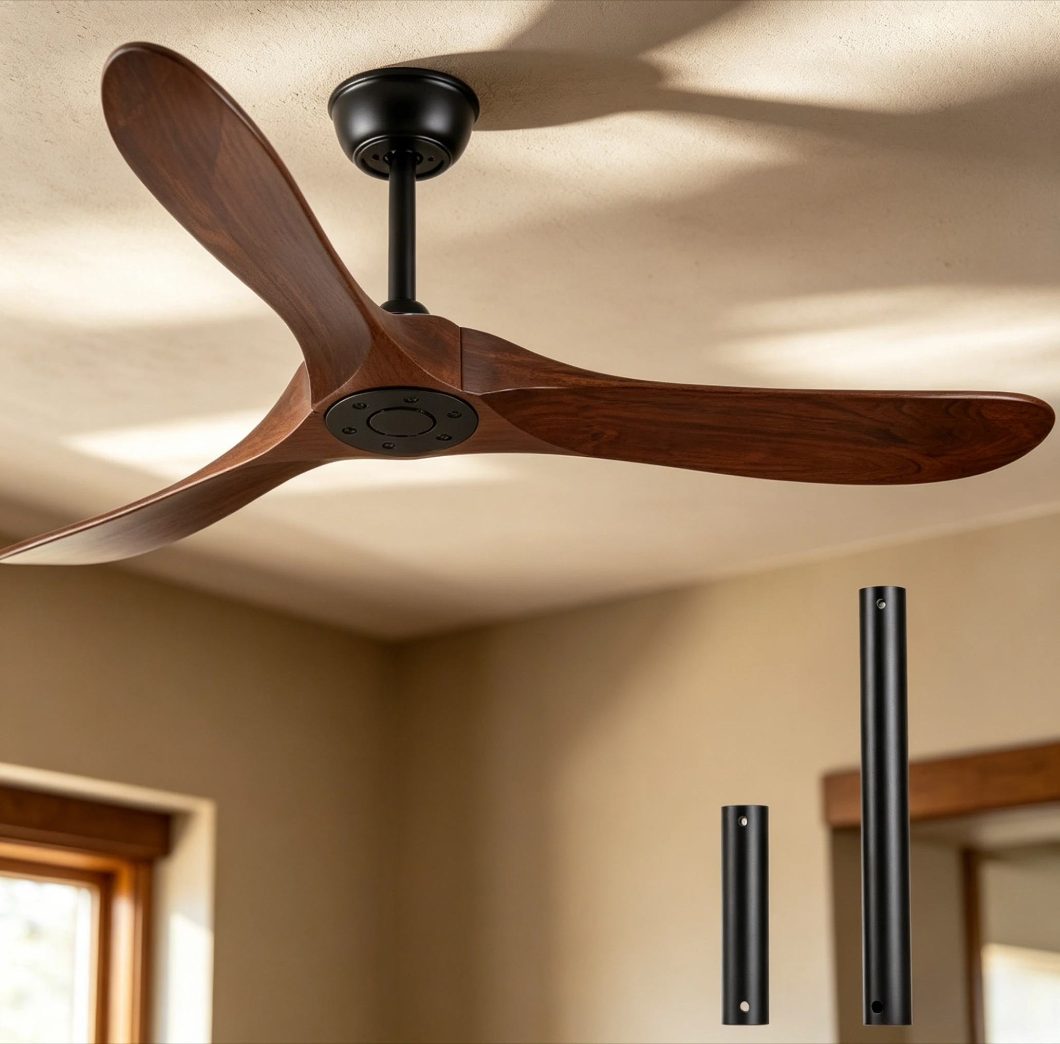60-inch T/uya Smart Ceiling Fan Light APP Controlled, A/lexa & G/oogle Home Compatible for Home Living Room