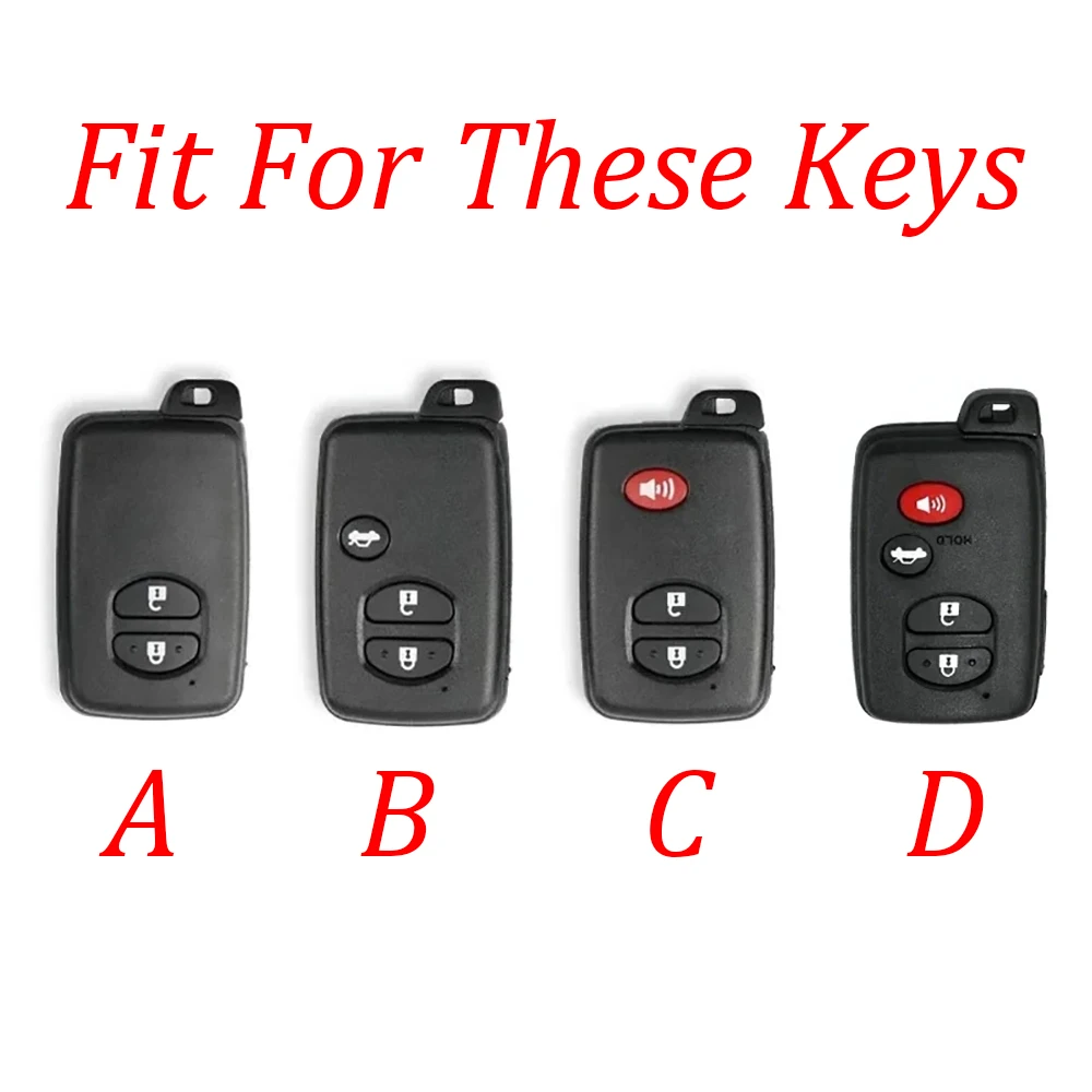 2 3 4 Button Car Key Case for Toyota Prius 30 Alpha Aqua Land Cruiser Auris for Lexus LC 200 Key Cover Holder Remote 2012 - 2014