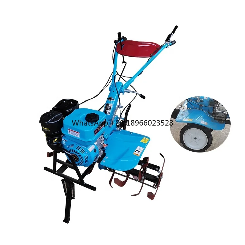 Weeder Loosening Furrow 170 Gasoline Rotary mini cultivators agricultural farming garden cultivator power tiller  tractors