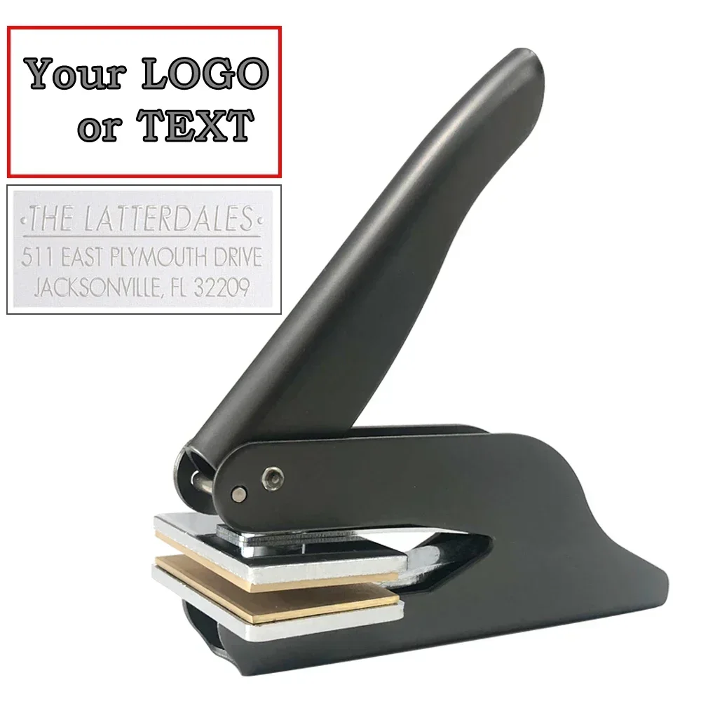 Cost-effective Practical Custom Embosser Stamp, Private Logo Embossing Seal for Wedding Invitation Paper Leather