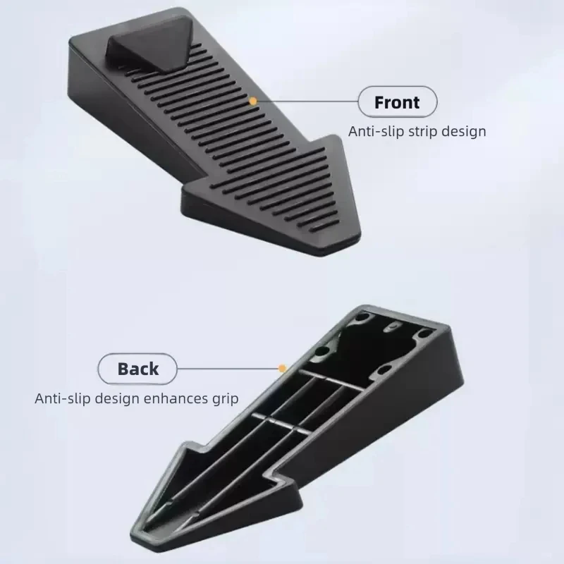 Non-Slip Silicone Door Wedge Stopper, Reusable Child Safety Door Buffer, Anti-Slam Anti-Pinch Protector for Home Office