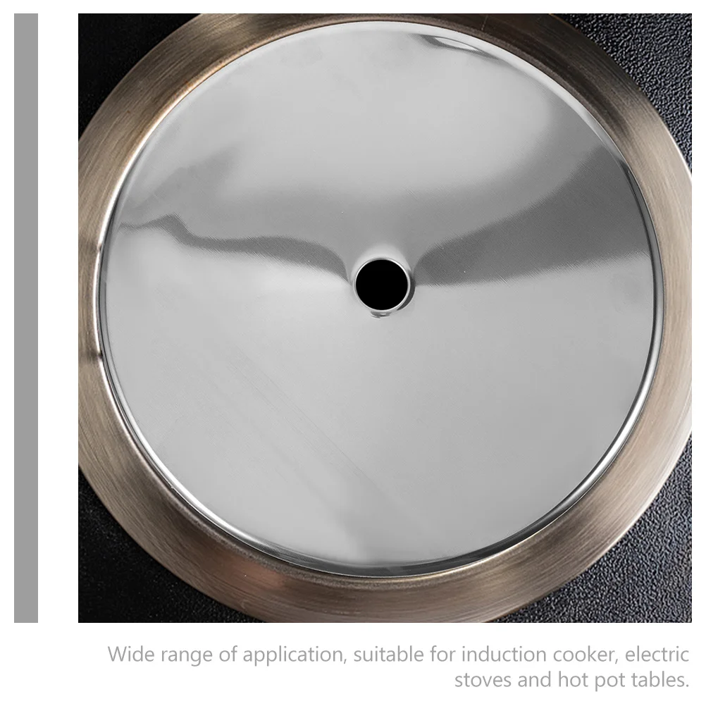 

Stainless Steel Thickened Pot Ring Cover Sinking Ring for Induction Cooker Heat Diffuser Plate for Restaurant Home Use