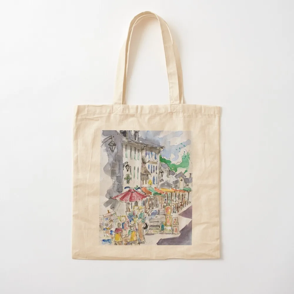 

The Art Market, South of France Tote Bag canvas tote bags stote bag Large bags for women Bag