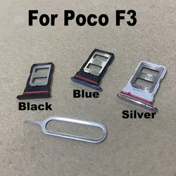 SIM Card Tray For Xiaomi Poco F3 Sim Card Holder Slot adapter and Micro SD Card Tray Holder With Free Eject Pin Ke