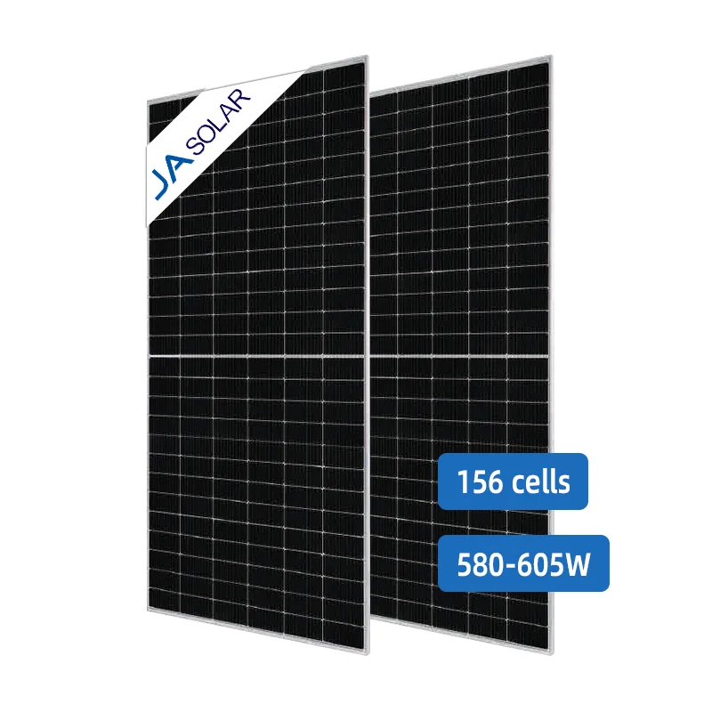 

High Quality 580w 585w 590w 595w 600w Half Cell Solar Panels Ja Solar Panels