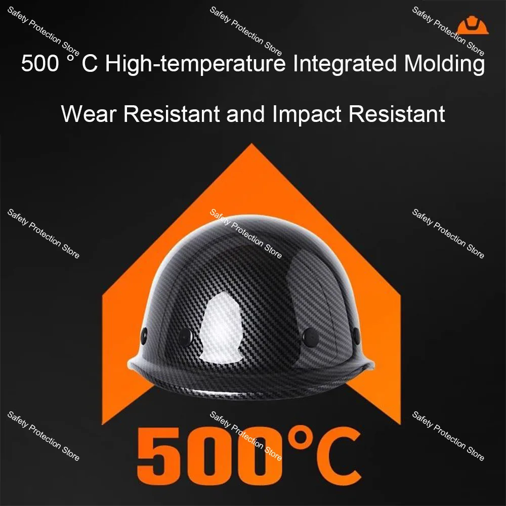 خوذة أمان البناء من ألياف الكربون نمط تنفيس قبعة صلبة قابلة للتنفس حماية رأس العمل الصناعي غطاء أمان خارجي #1