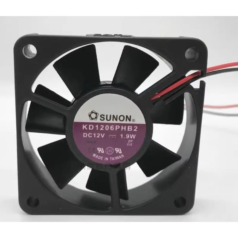 New Cooler Fan for SUNON KD1206PHB2 DC12V 1.9W Cooling Fan 6015 60*60*15MM