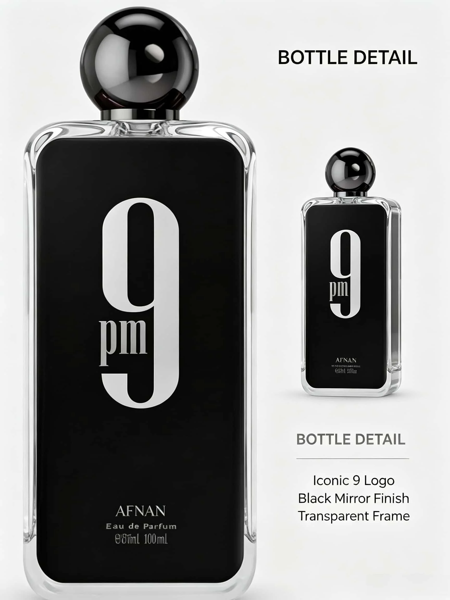 Afnan 9 PM Rebel Unisex Eau De Parfum 100ml Original Arabic Perfume High Quality Brand Perfume For Men For Women Holiday Gifts