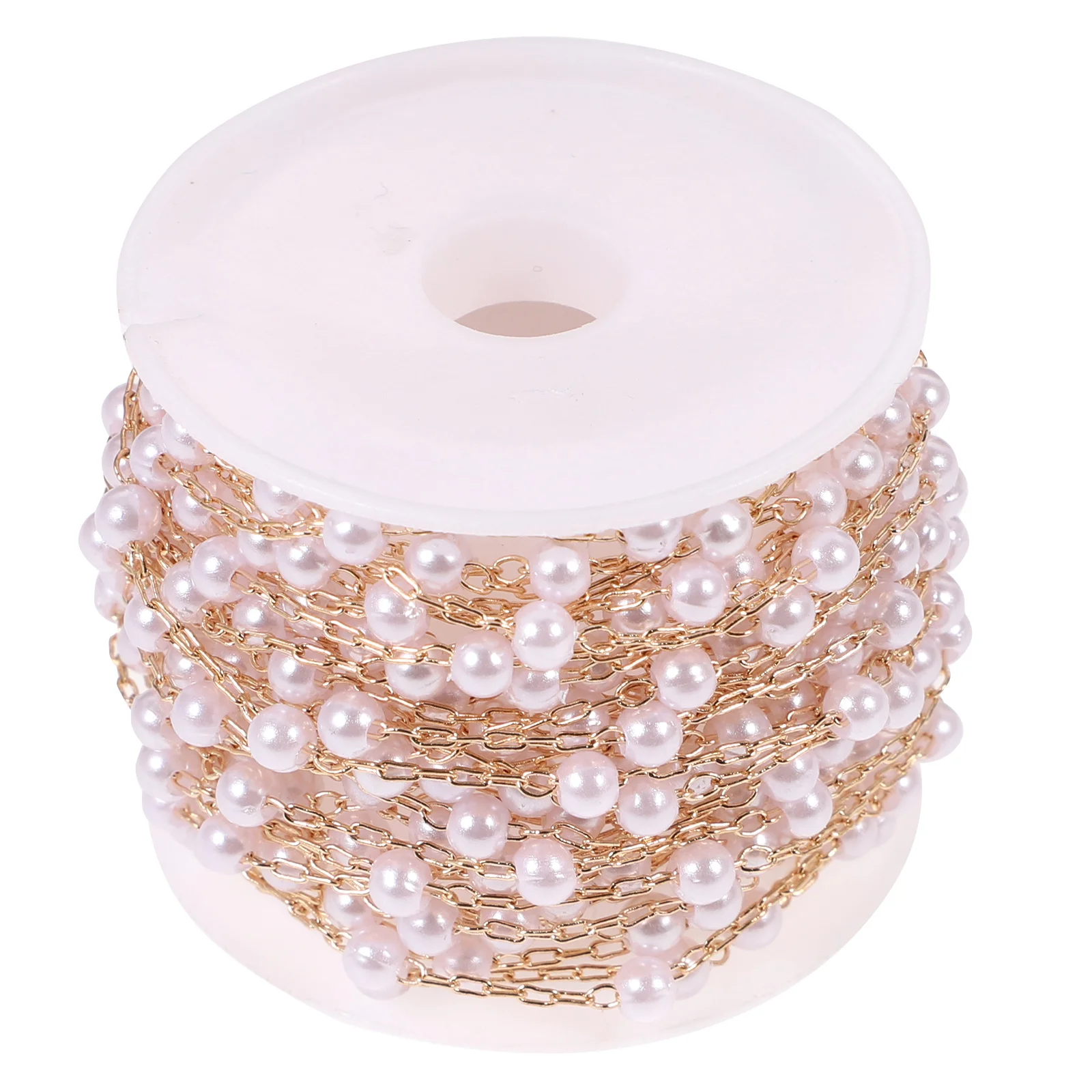 1 Roll Pearl Replacement Chain Copper for DIY Jewelry Making Bracelet Necklace Creative Accessories Pearl Chain