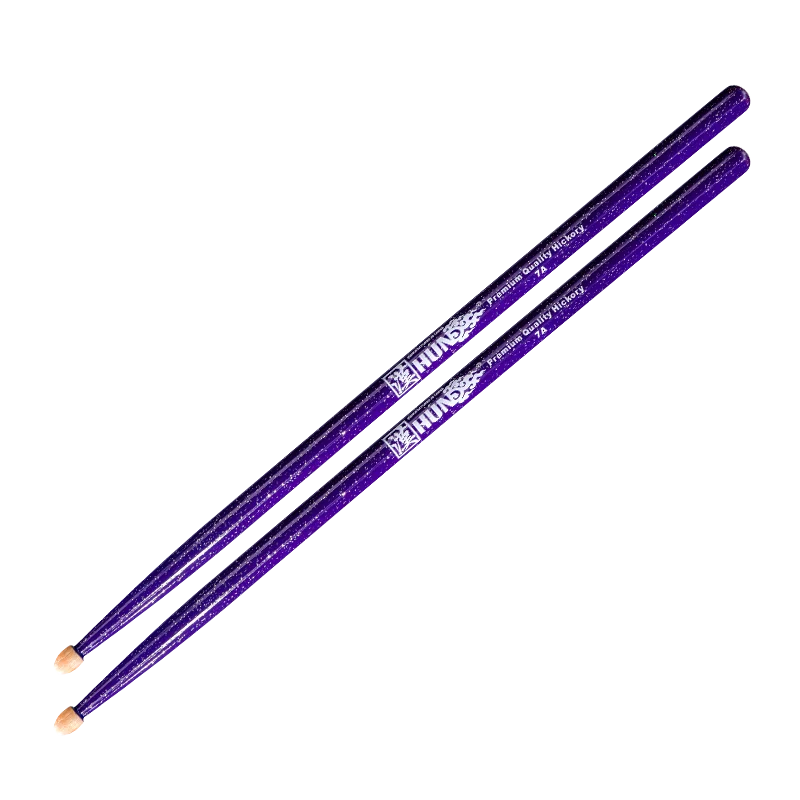 HUN 7A Hickory Drumsticks Starry Sky 1 Pair Factory Direct Colorful Practice Sticks for Students Drum Accessories