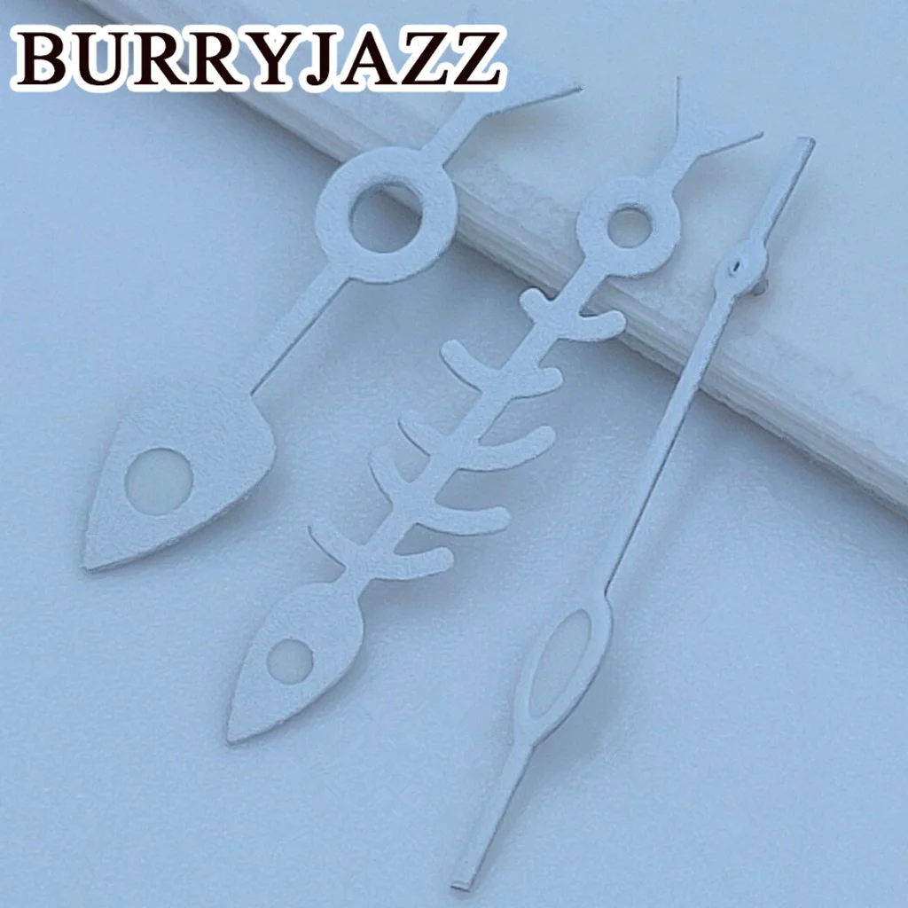 BURRYJAZZ NH35 NH36 NH38 7S26 7S36 4R35 4R36 Watch Hands Black White Hands Green Luminous