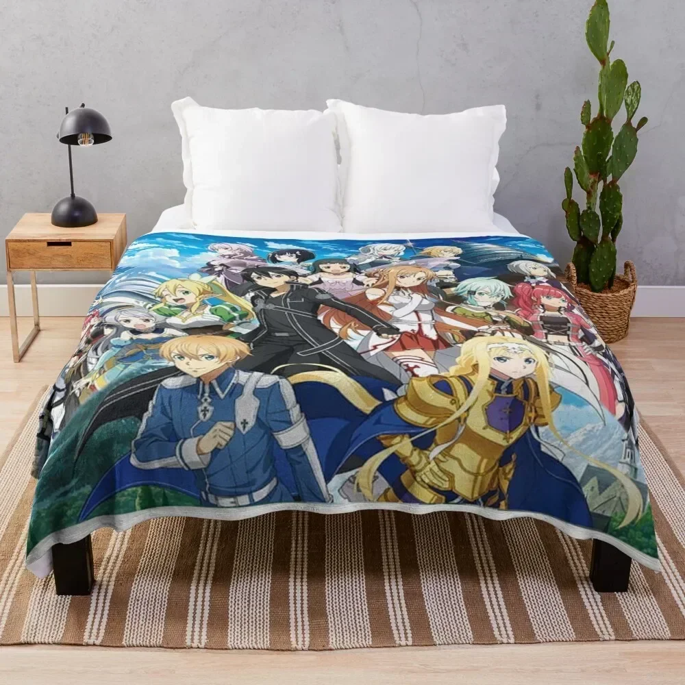 

Sword Art Throw Blanket Thin Soft Blanket for Summer Night Sleeping