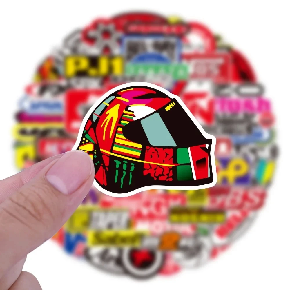 10/25/50/100pcs Cool Racing Car JDM Stickers Decals Laptop Skateboard Luggage Phone Helmet Waterproof Motorcycle Sticker Packs