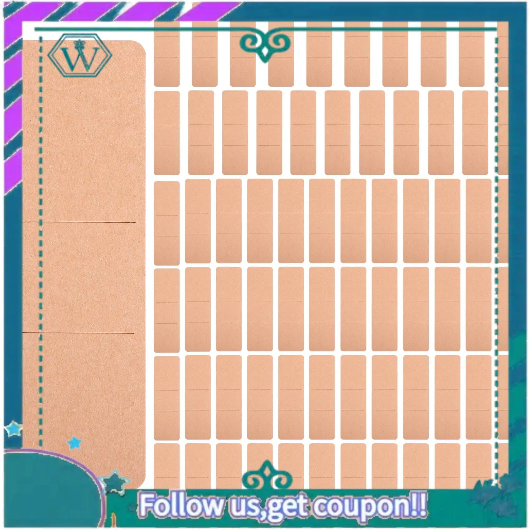 Upgraded 70 Pieces Kraft Bookmark Holder DIY Resin Bookmarks Blank Display Cards For Bookmark Gift Wrapping