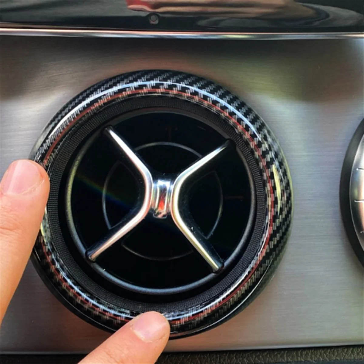 

A02Q-Накладка на вентиляционное отверстие кондиционера автомобиля, накладка на вентиляционную панель кондиционера для Mercedes Benz A Class 2013-2018