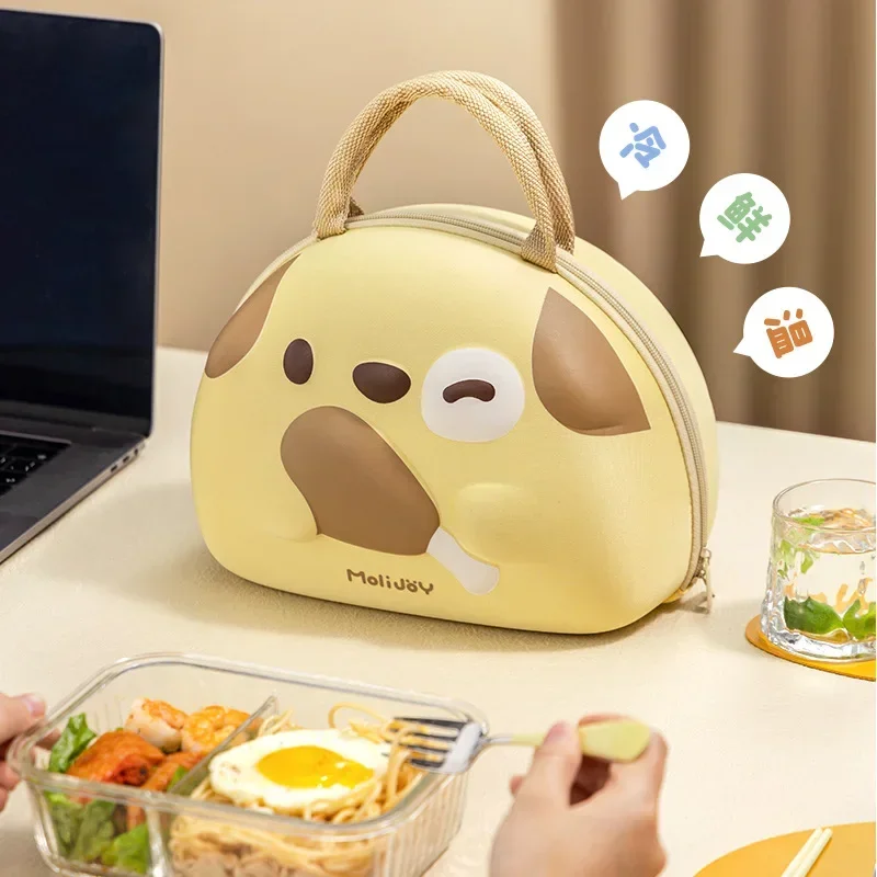 Lunch Box Bag Thermal Insulation Bento Handbag Student Bag Waterproof Oil Proof Office Worker Bag Thickened Bag