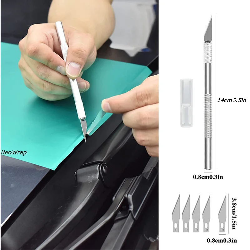 Fenster Tönung Kit Auto Wrap Werkzeuge mit Filz Rakel Allzweckmesser Schaft Dichtung Rakel Vinyl Wrap Magnet Halter Kit Abdeckung Werkzeug – Detail 5