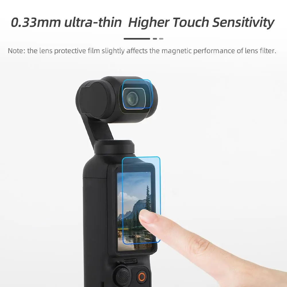 Protective Film For DJI Osmo Pocket 3 Glass Screen Protector Hardness Anti-Scratch Screen Film Osmo Pocket 3 Accessories